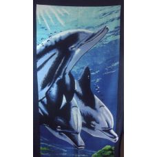 Банное полотенце "Dolphins" Турция 75х150