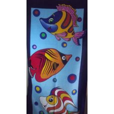 Банное полотенце "Fish" Турция 75х150