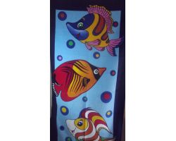 Полотенце пляжное "Fish" Турция 75х150
