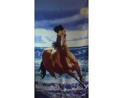 Полотенце пляжное "HORSE&SEA" Турция 75х150