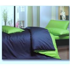 Постельное белье "Blue"& Shadow Lime" классический синий с лимонным в дуэте