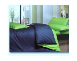 Постельное белье "Blue"& Shadow Lime" сатин, лимон с синим