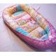 Эргономичный кокон гнездо Babynest "Совушки" двусторонний