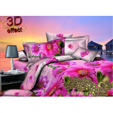 Постельное белье 3D "Гербера розовая"