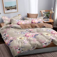 Постельное белье Satin "FLOWER" двусторонний с компаньоном