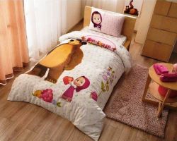 Постельное белье TAС Disney "MASHA AND THE BEAR SUPER BERRY" маша и медведь , ранфорс подростковый