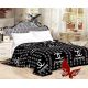 Замечательный мягкий плед "Shanel black" 160х220 и 220х200 см VLSF32