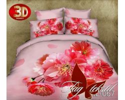 Постельное белье 3D "Шиповник"  