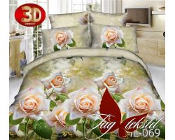 Постельное белье 3D "Бутон розы розовой"  