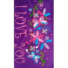 Банное полотенце "I Love you" Турция 75х150