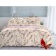 Постельное белье Satin "Litle Flowers" S-119 c однотонным компаньоном сем и полут