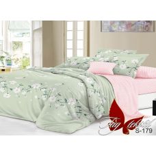Постельное белье Satin "Morning joy" S-179, двуcтороннее, светлый и темный