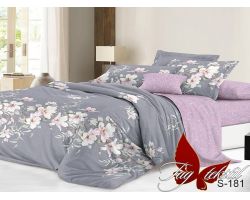 Постельное белье Satin "Graffit&Lilac" S-181 с компаньоном