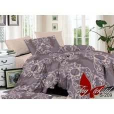 Постельное белье Satin "Cacao&Capuchino" S-209, двуcтороннее, светлый и темный