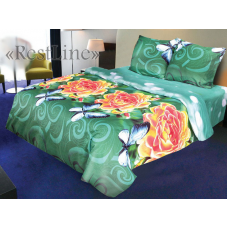 Постельное белье RestLine 185 «Sunny rouses» 3D