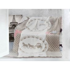 Плед  "MERINOS" FrencH Stone хлопок/акрил 150х200 Pamuklu Battaniye