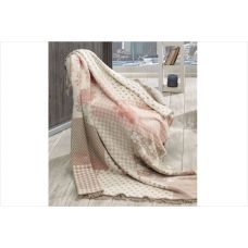 Плед  "MERINOS"  хлопок/акрил 150х200 mila-cream