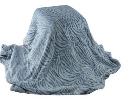 Плед велсофт "VINTAGE" Dune blue  200х220 см