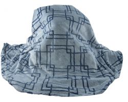 Плед велсофт "VINTAGE" Rombus blue 200х220 см