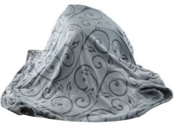 Плед велсофт "VINTAGE" Grey 200х220 см