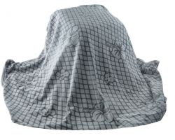 Плед велсофт "VINTAGE" Grey Kvadro 200х220 см