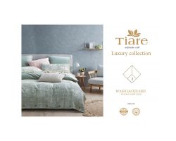 Постельное белье сатин "Tiare" Wash Jacquard евро размер, 4 наволочки, Подарочный